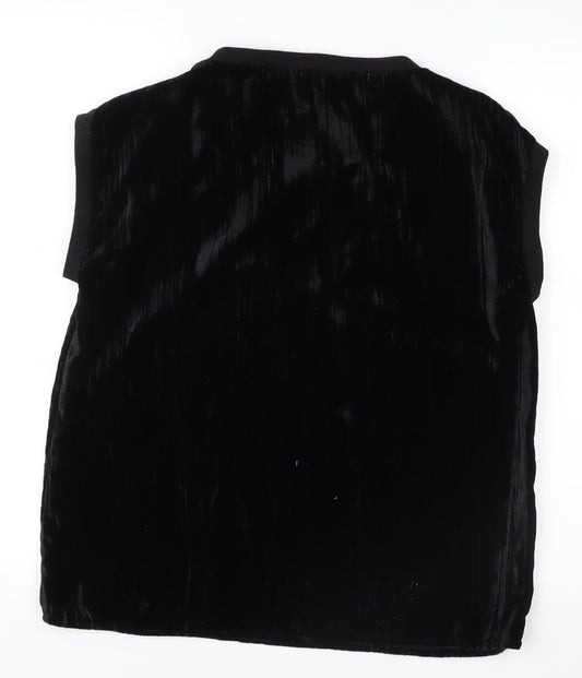 Monoprix Womens Black   Basic T-Shirt Size XS