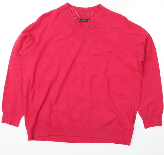 Marks and Spencer Womens Pink   Pullover Sweatshirt Size M