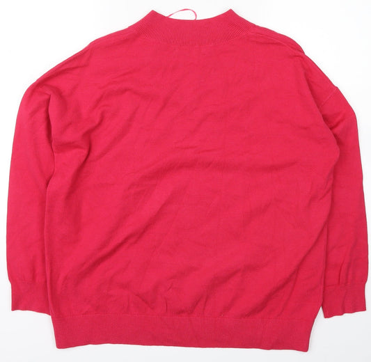 Marks and Spencer Womens Pink   Pullover Sweatshirt Size M