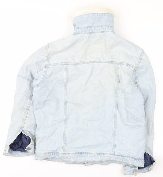 New Look Womens Blue  Denim Jacket  Size 8