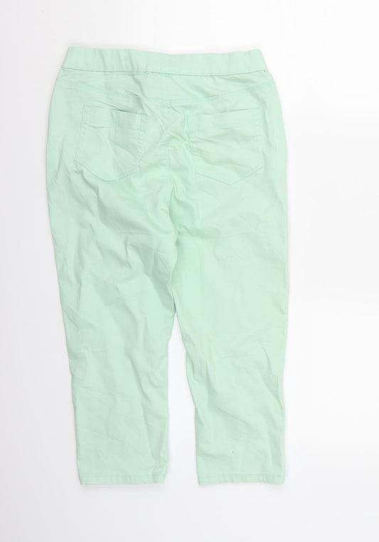 365 Denim Womens Green  Denim Chino Shorts Size 10 - Jeggings