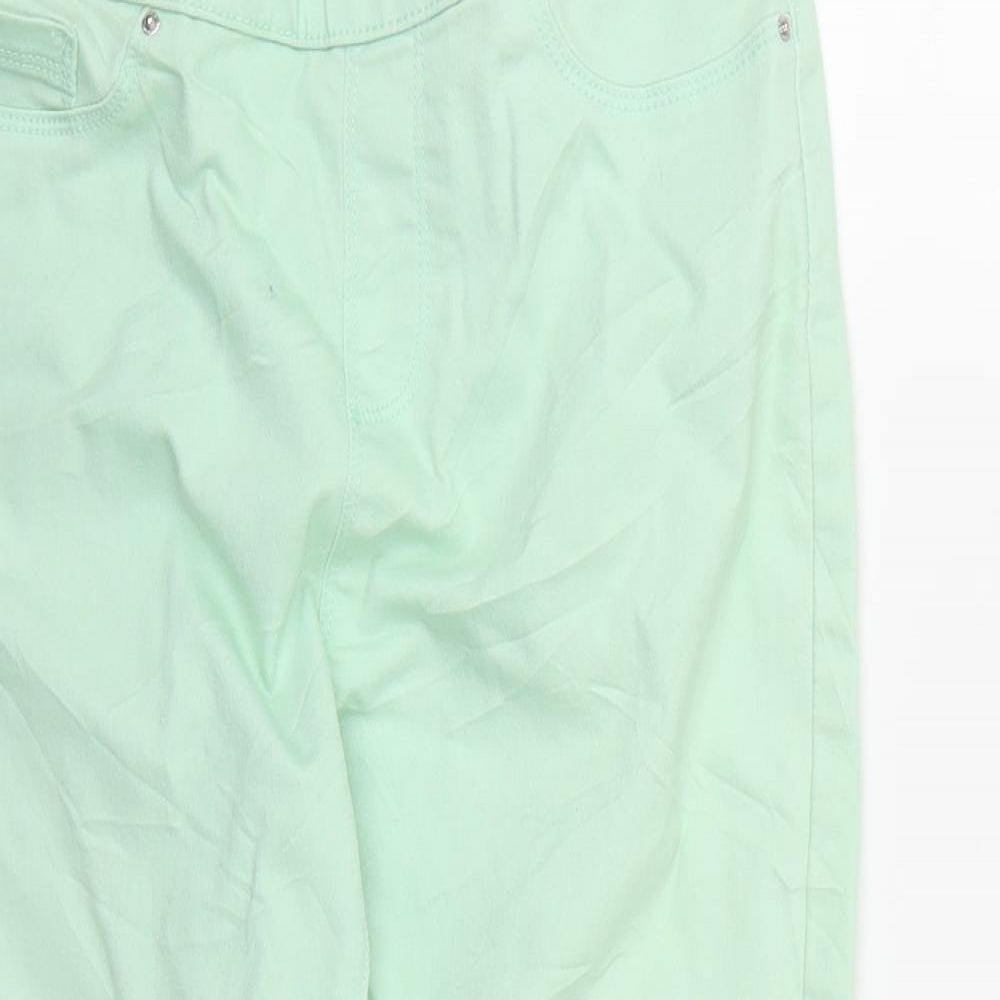365 Denim Womens Green  Denim Chino Shorts Size 10 - Jeggings