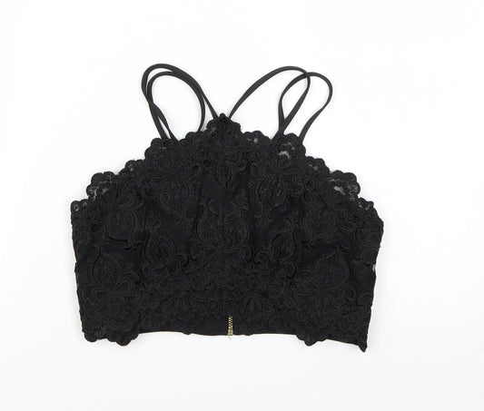 River Island Womens Black   Cropped Tank Size 8