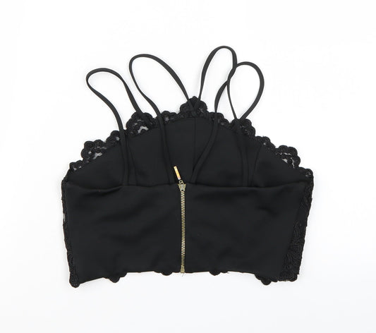 River Island Womens Black   Cropped Tank Size 8