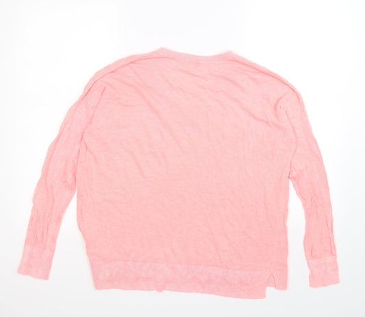 Gap Womens Pink  Knit Pullover Jumper Size M  - neon