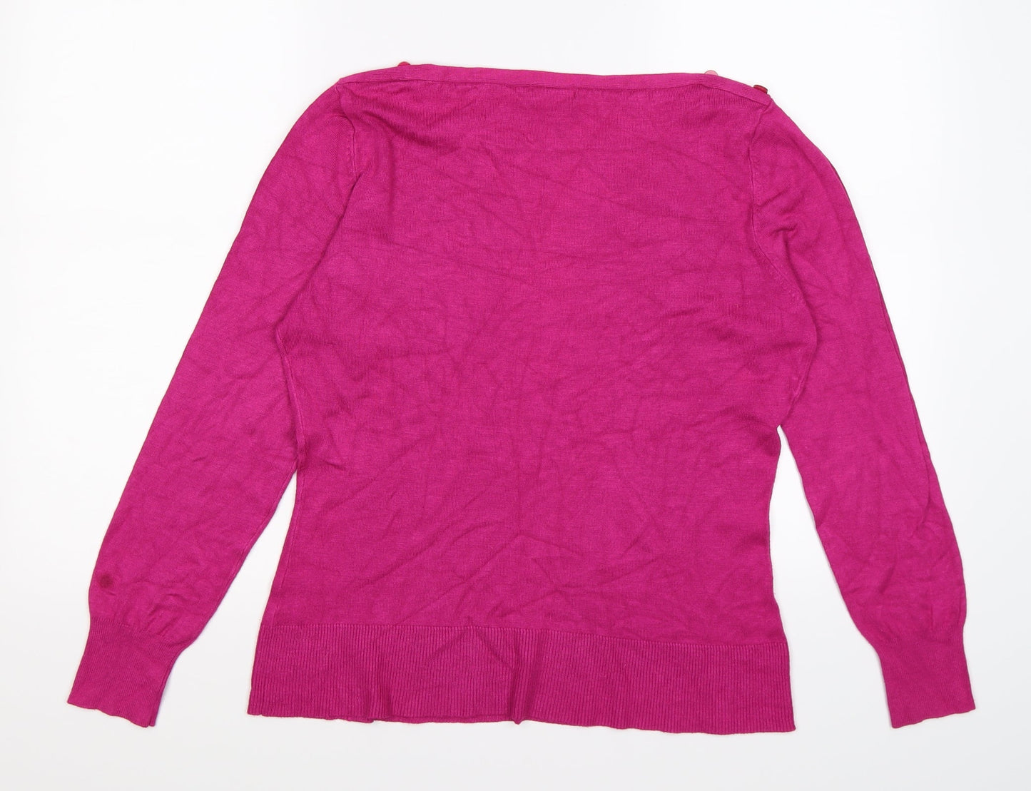 M&Co Womens Pink  Knit Pullover Jumper Size M
