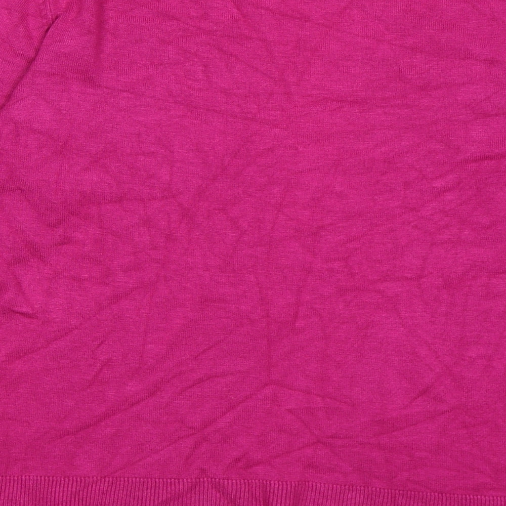 M&Co Womens Pink  Knit Pullover Jumper Size M