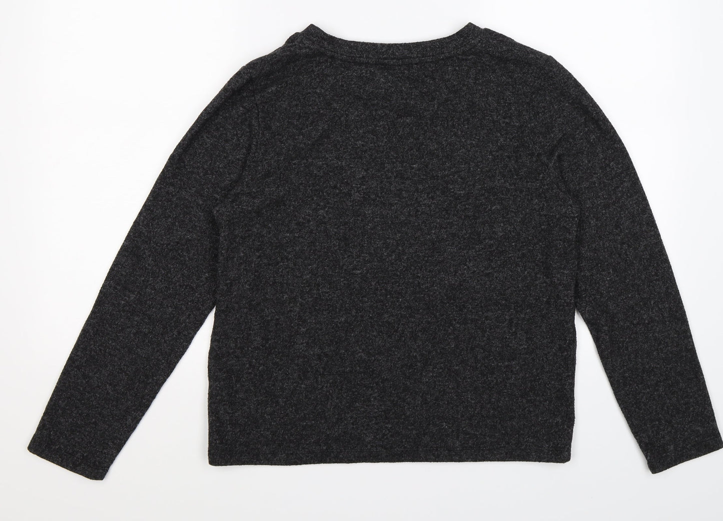 Marks and Spencer Womens Grey  Knit Pullover Jumper Size 14