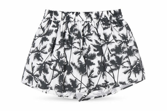 Front view of Only women’s white floral hot pants shorts, size UK 6