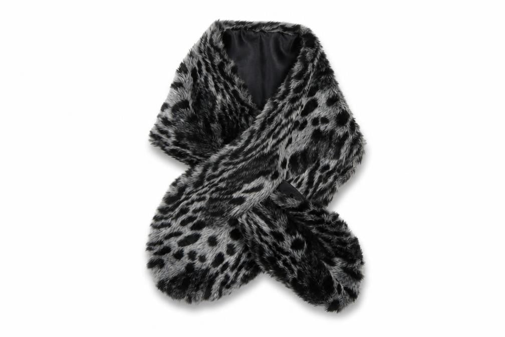 Front view of Preworn girls’ multicoloured animal print scarf scarves & wraps one size