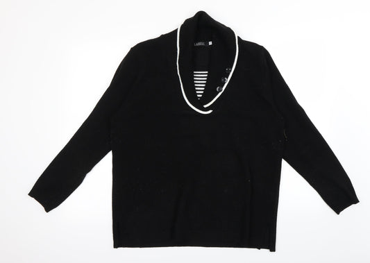 Classic Womens Black   Pullover Jumper Size L