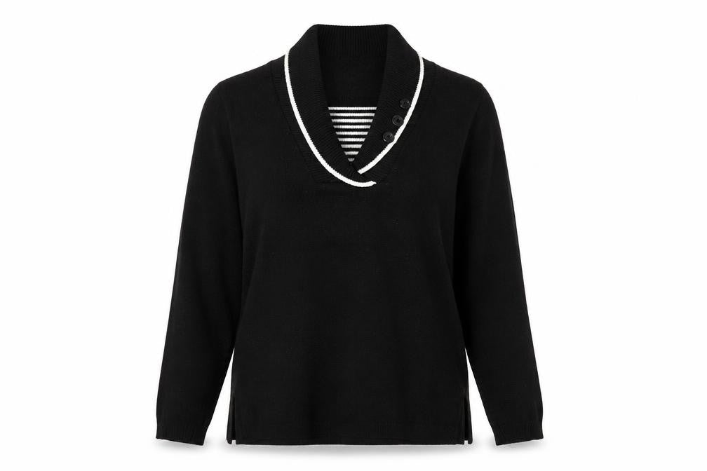Front view of Classics women’s black jumper, size L