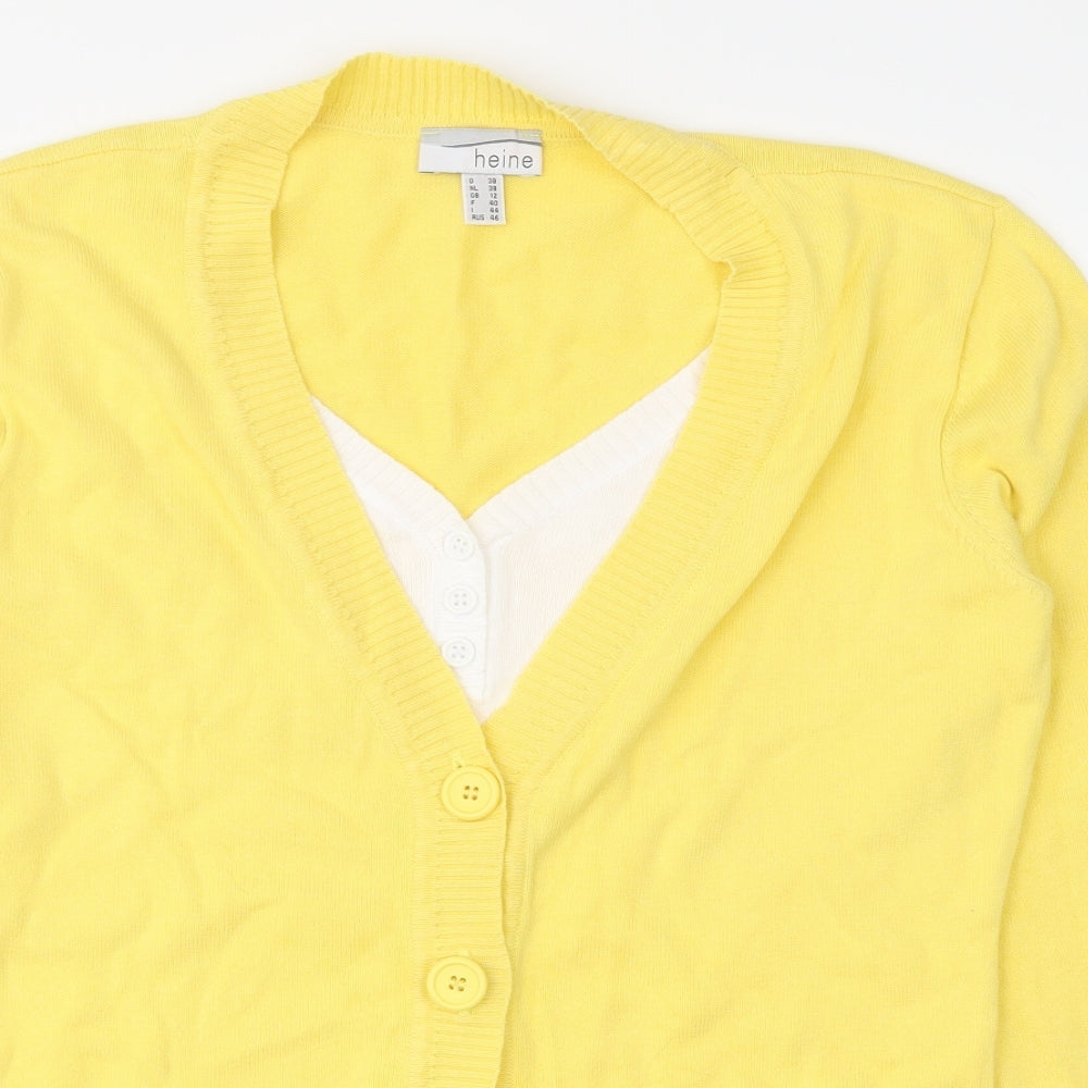 HEINE Womens Yellow   Pullover Jumper Size 12