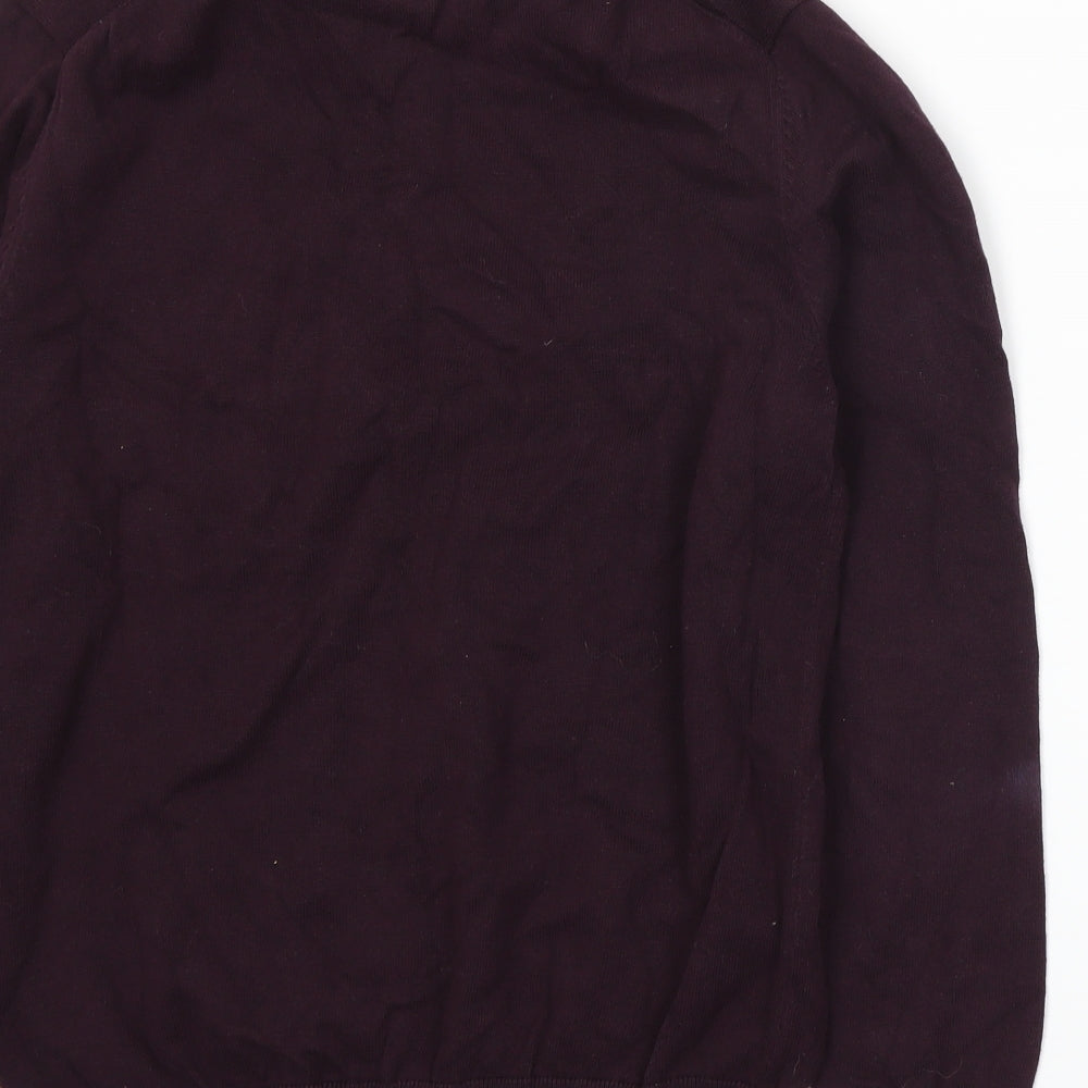 Peter Werth Mens Purple  Knit Pullover Jumper Size M