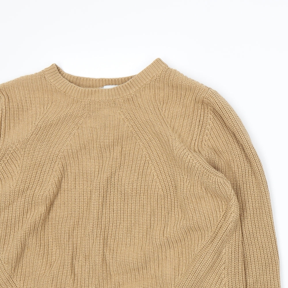 Warehouse Womens Beige  Knit Pullover Jumper Size 6