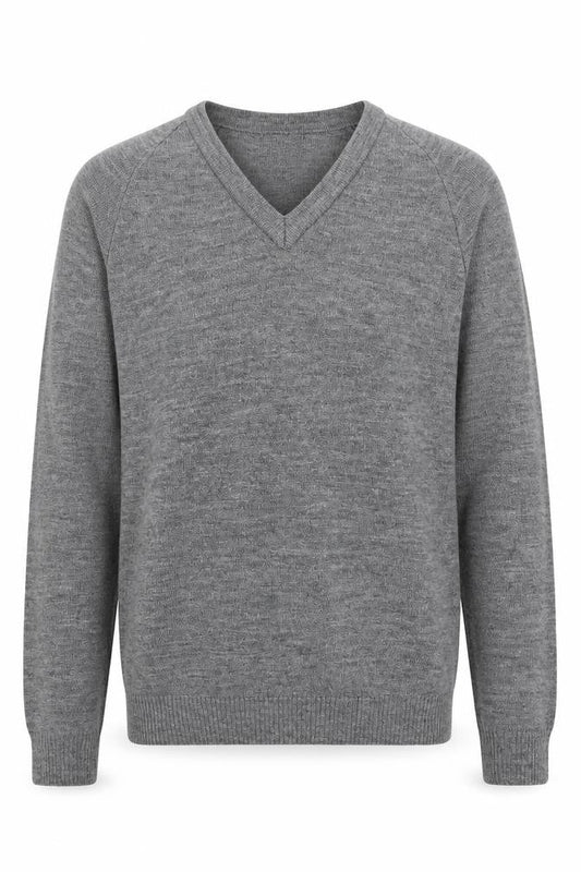 Courtelle Mens Grey  Knit Pullover Jumper Size S