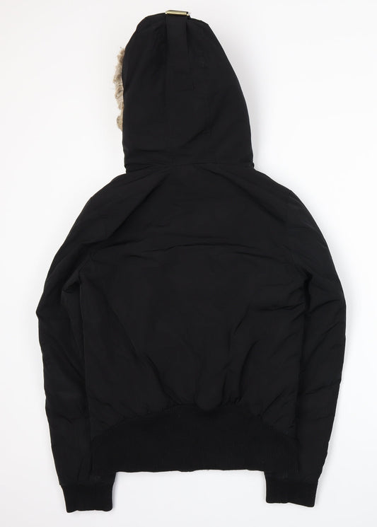 NEXT Womens Black   Parka Coat Size 8
