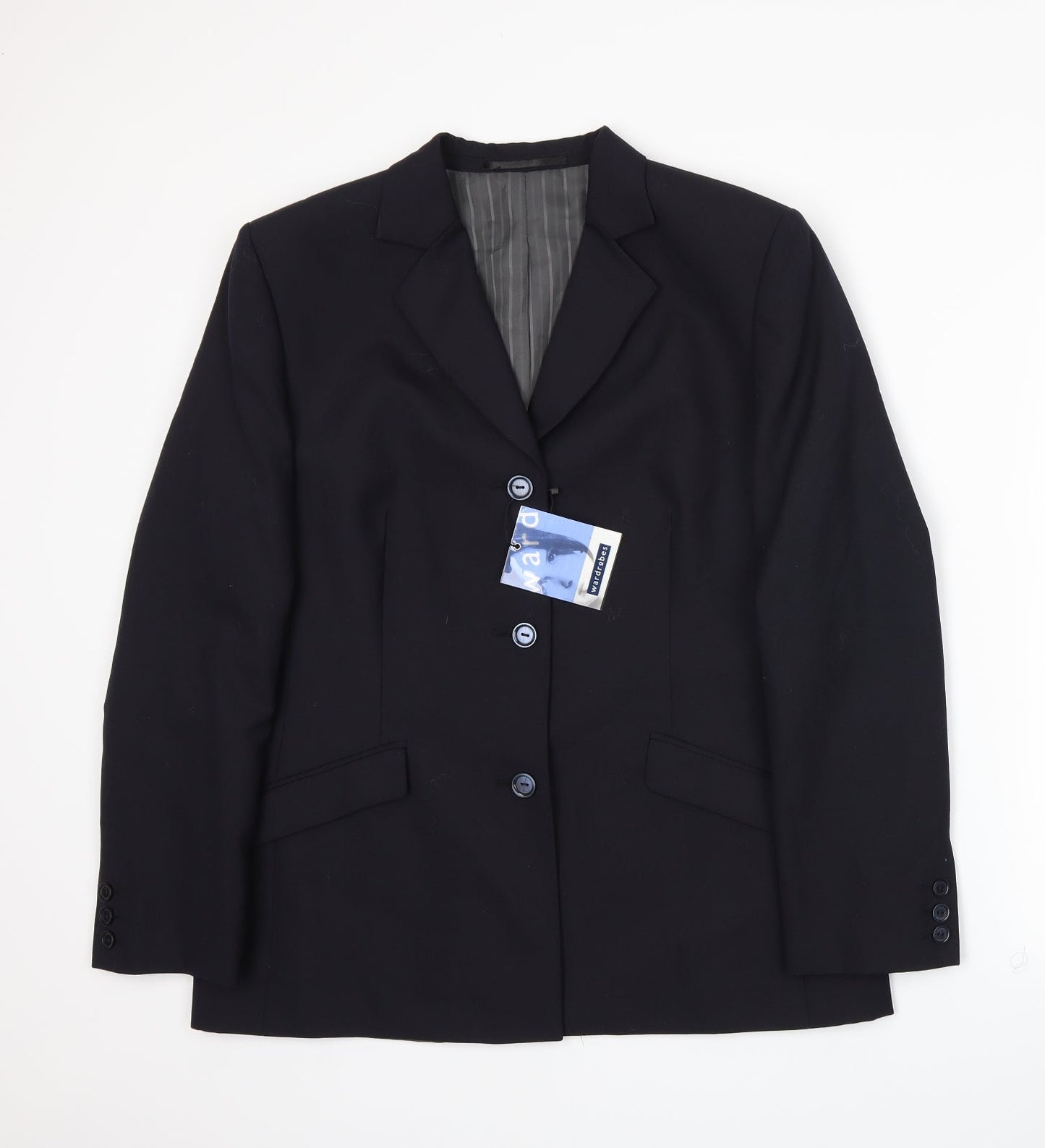 Wardrobe Womens Blue   Jacket Suit Jacket Size 14
