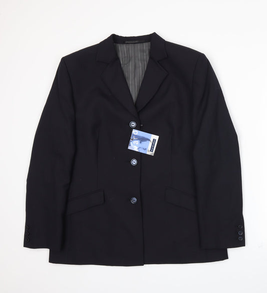 Wardrobe Womens Blue   Jacket Suit Jacket Size 14