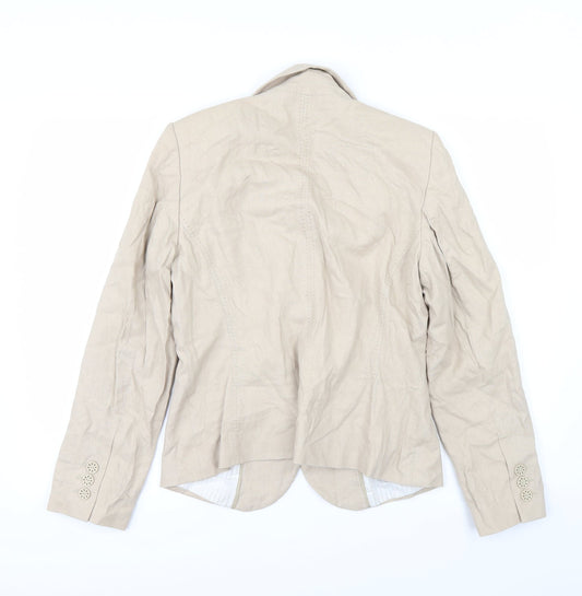 Marks and Spencer Womens White   Overcoat Coat Size 12
