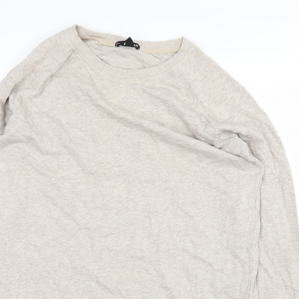 H&M Womens White   Pullover Jumper Size S
