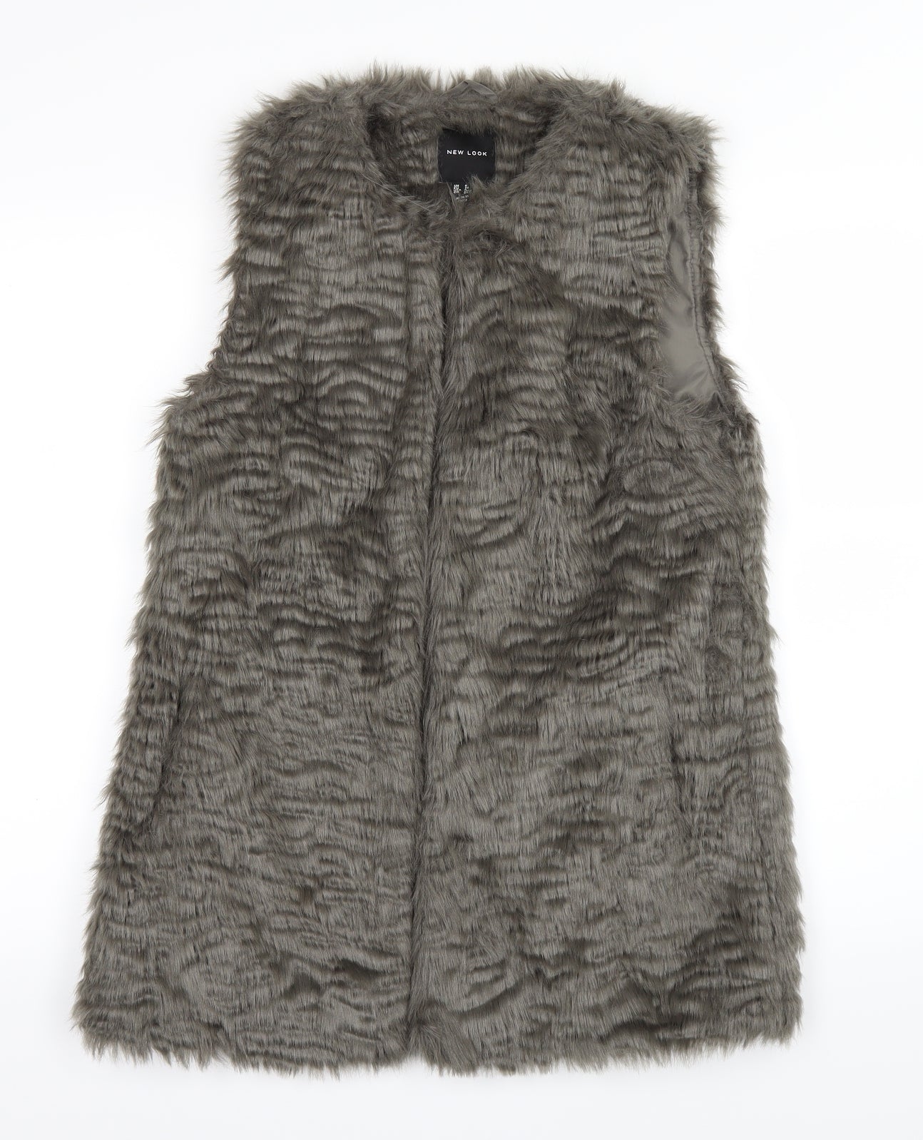 New Look Womens Grey   Overcoat Coat Size 8