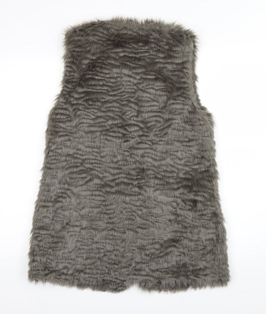 New Look Womens Grey   Overcoat Coat Size 8