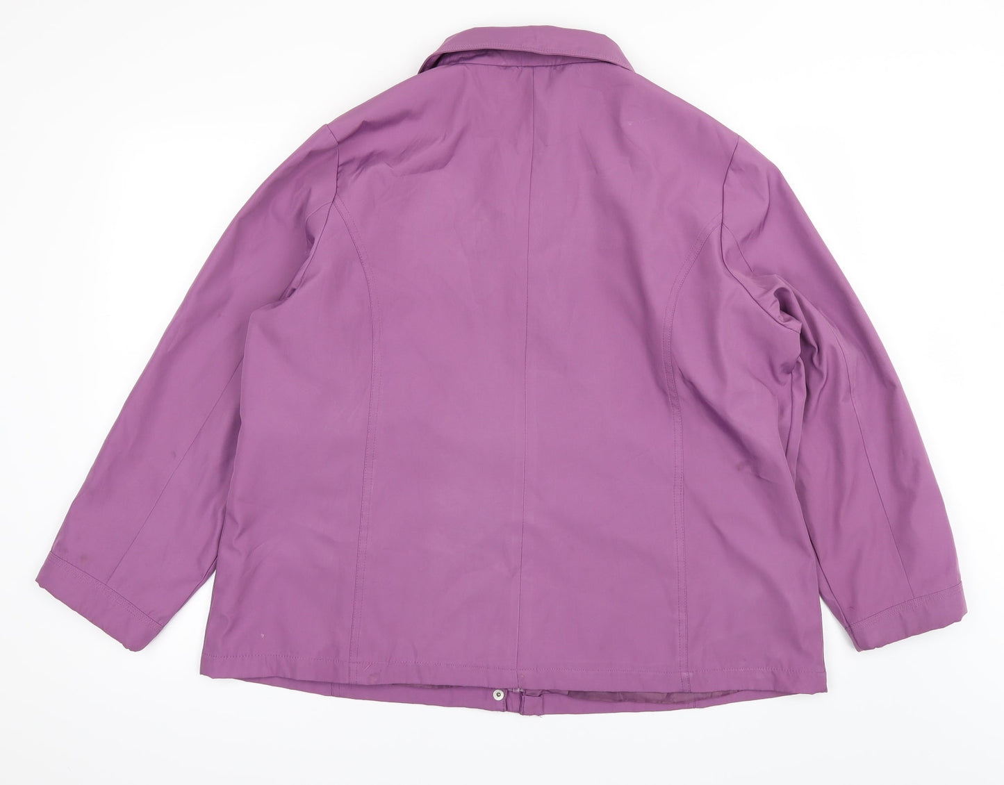 BM Womens Purple   Windbreaker Coat Size L