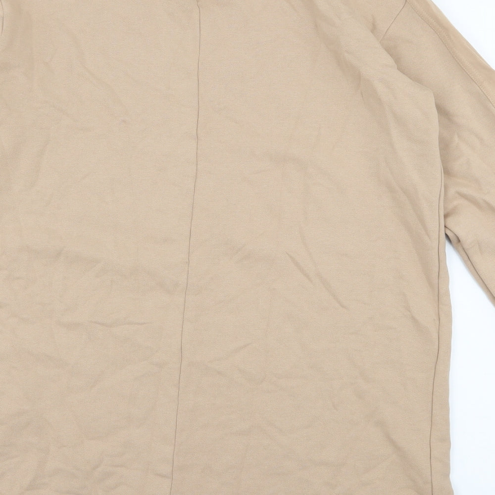 River Island Womens Beige  Jersey Pullover Sweatshirt Size XS