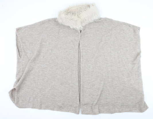 Marks and Spencer Womens Beige  Knit Cardigan Jumper One Size