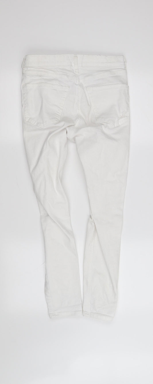 jamie Womens White   Straight Jeans Size S L27 in
