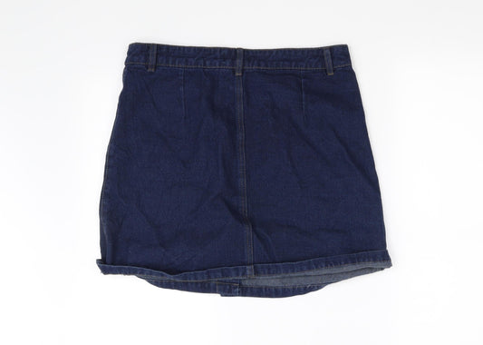 deniem  Womens Blue   Mini Skirt Size 12