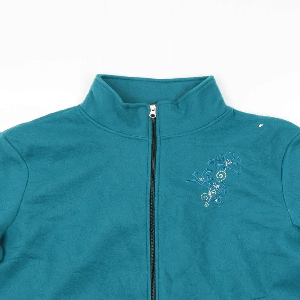Anne De Lancay Womens Green   Jacket Coat Size L