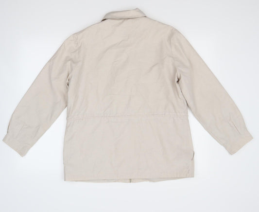 Preworn Womens Beige   Jacket Coat Size 12