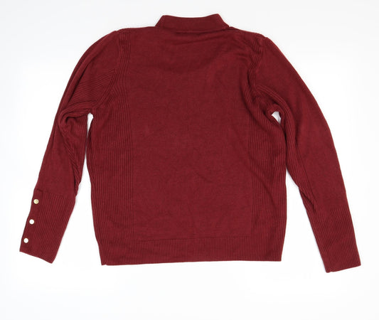 Classic Womens Red   Pullover Jumper Size M