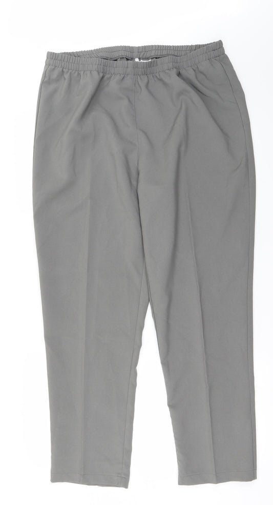 Preworn Womens Grey   Trousers  Size 22 L20 in