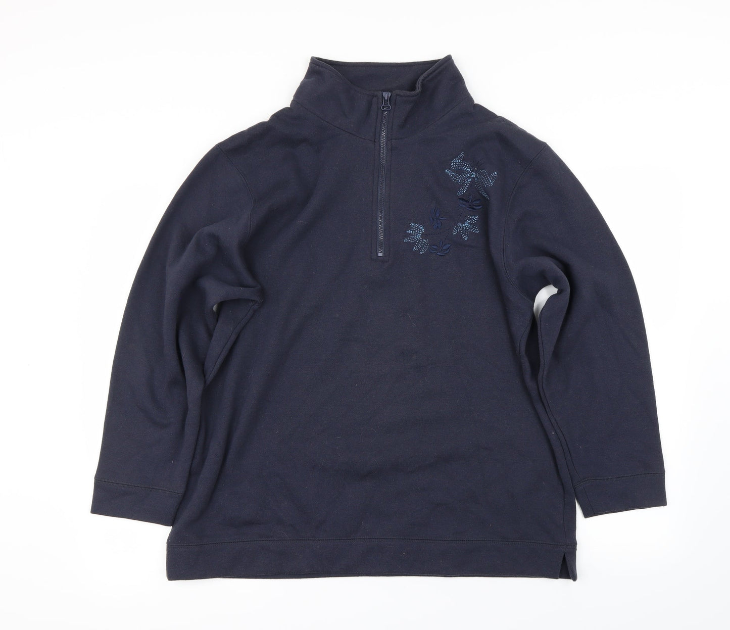 Bonmarché Womens Blue   Henley Jumper Size M