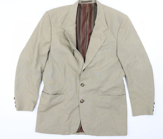 Preworn Womens Beige   Jacket Blazer Size 38