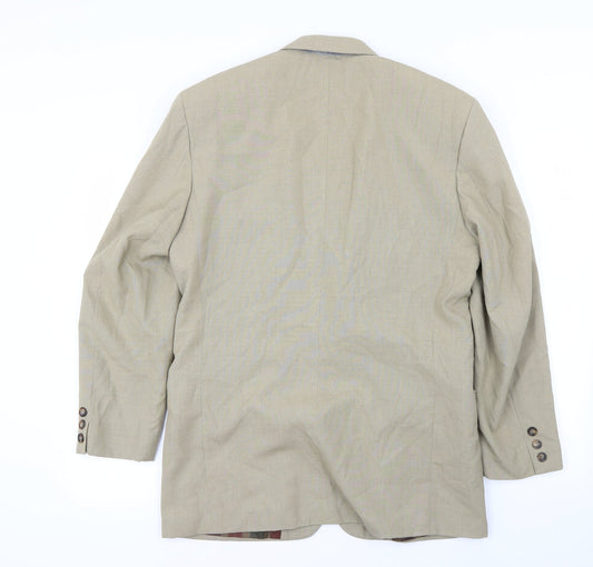 Preworn Womens Beige   Jacket Blazer Size 38