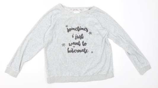 Matalan Womens Grey   Pullover Sweatshirt Size S  - Lounge wear