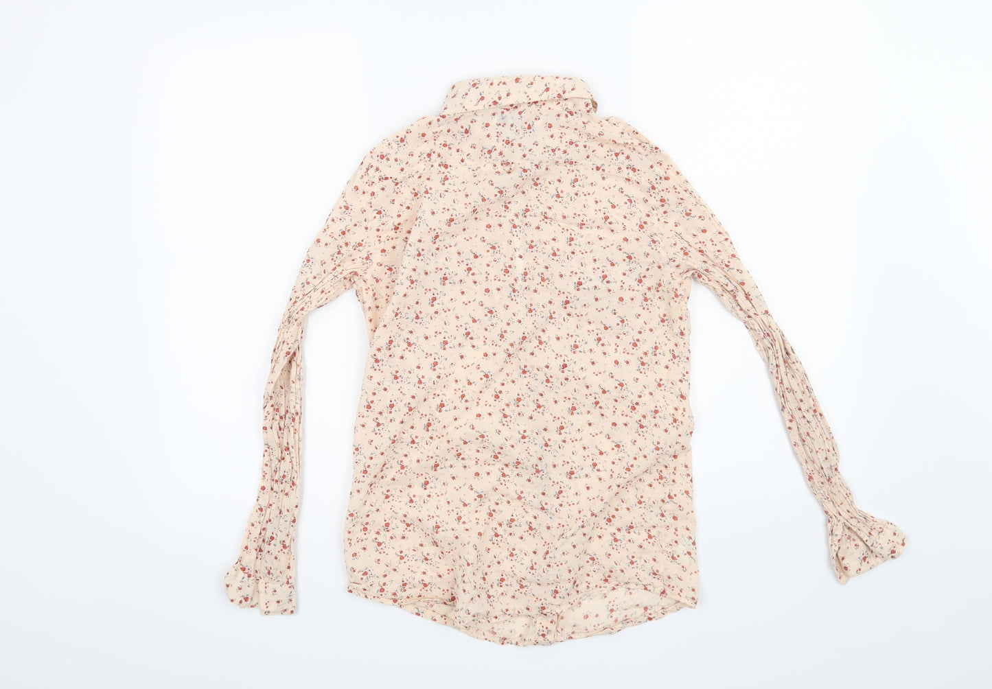 Denim CO Womens Pink Floral  Basic Button-Up Size 10