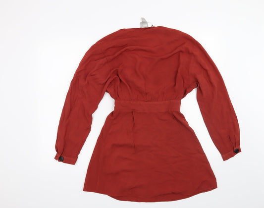 ASOS Womens Red   Basic Blouse Size 6
