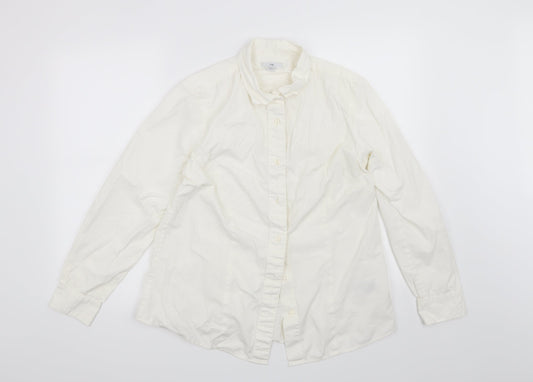 Gap Womens White   Basic Button-Up Size 12