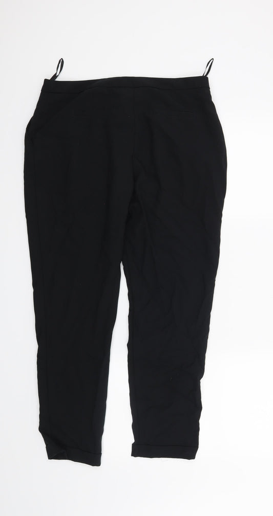 Dorothy Perkins Womens Black   Trousers  Size 12 L26 in