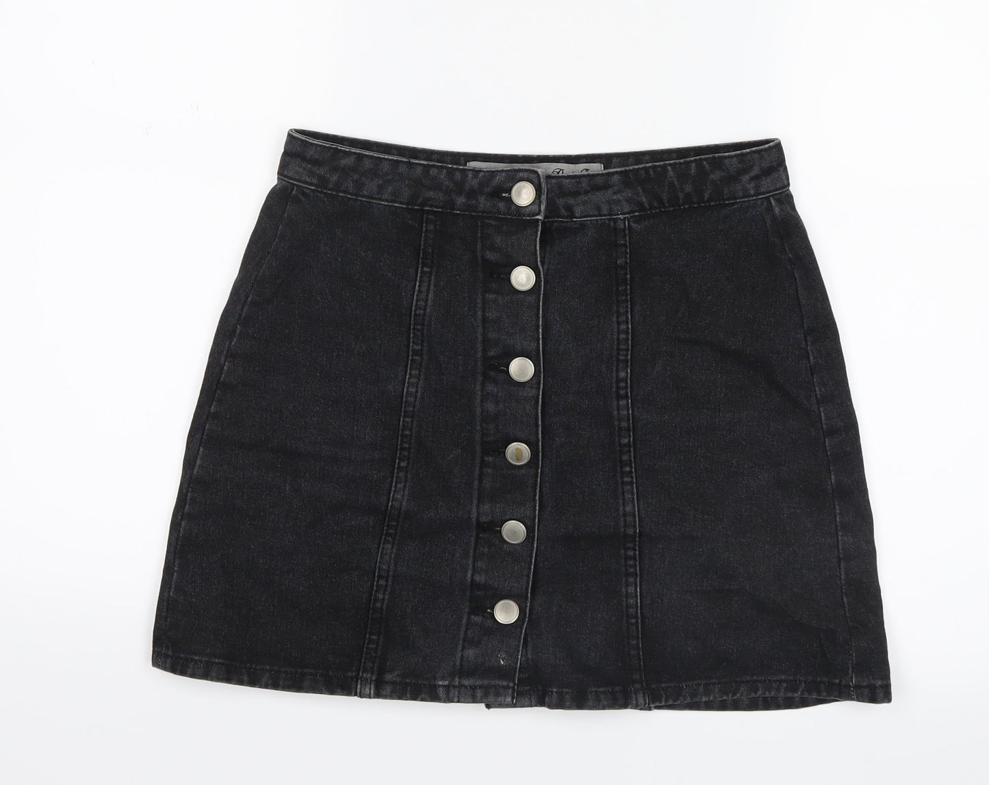 Denim Co. Womens Black  Denim Straight & Pencil Skirt Size 8
