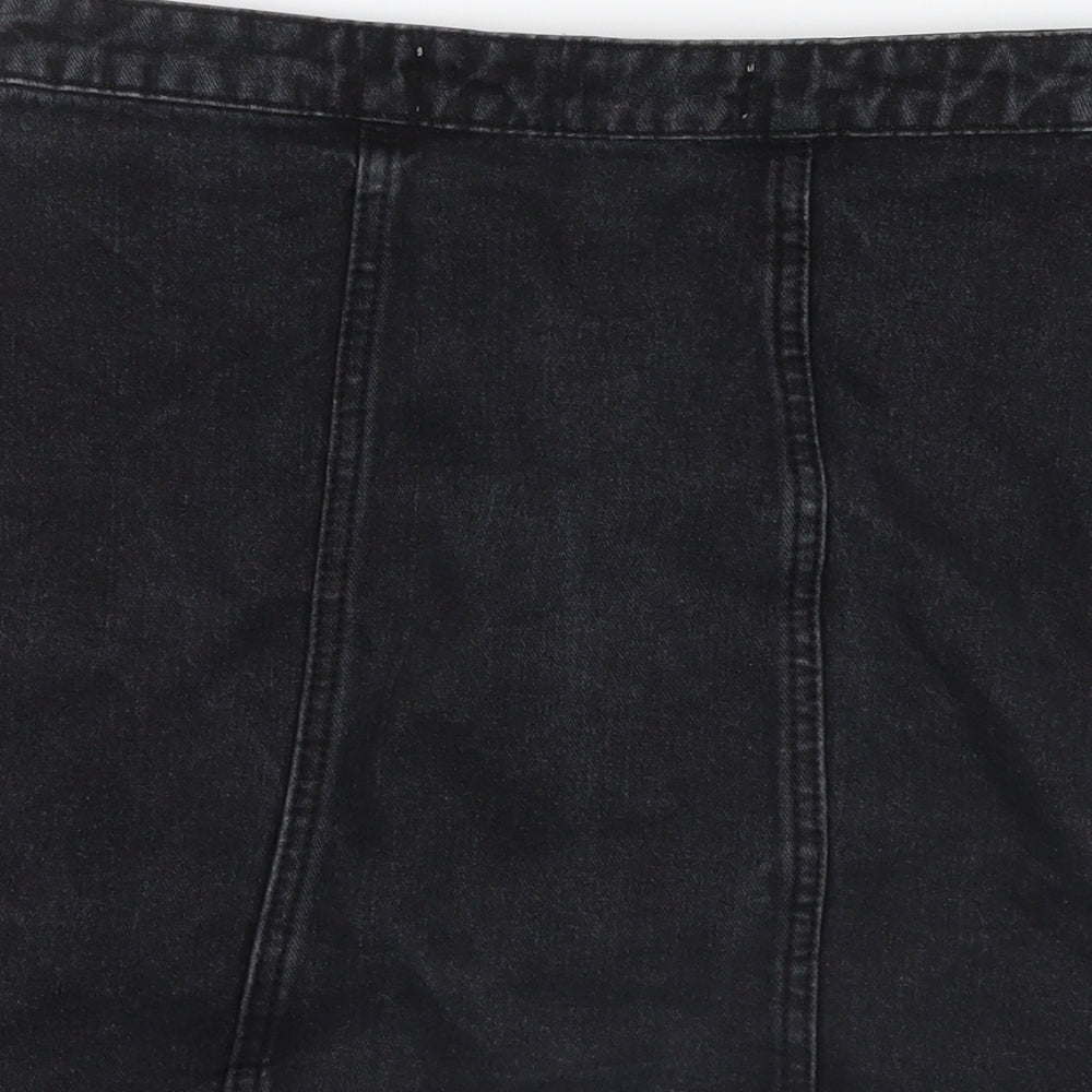 Denim Co. Womens Black  Denim Straight & Pencil Skirt Size 8