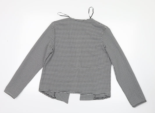 Select Womens White Geometric  Jacket  Size 14