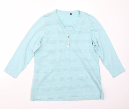 Preworn Womens Blue   Basic T-Shirt Size M