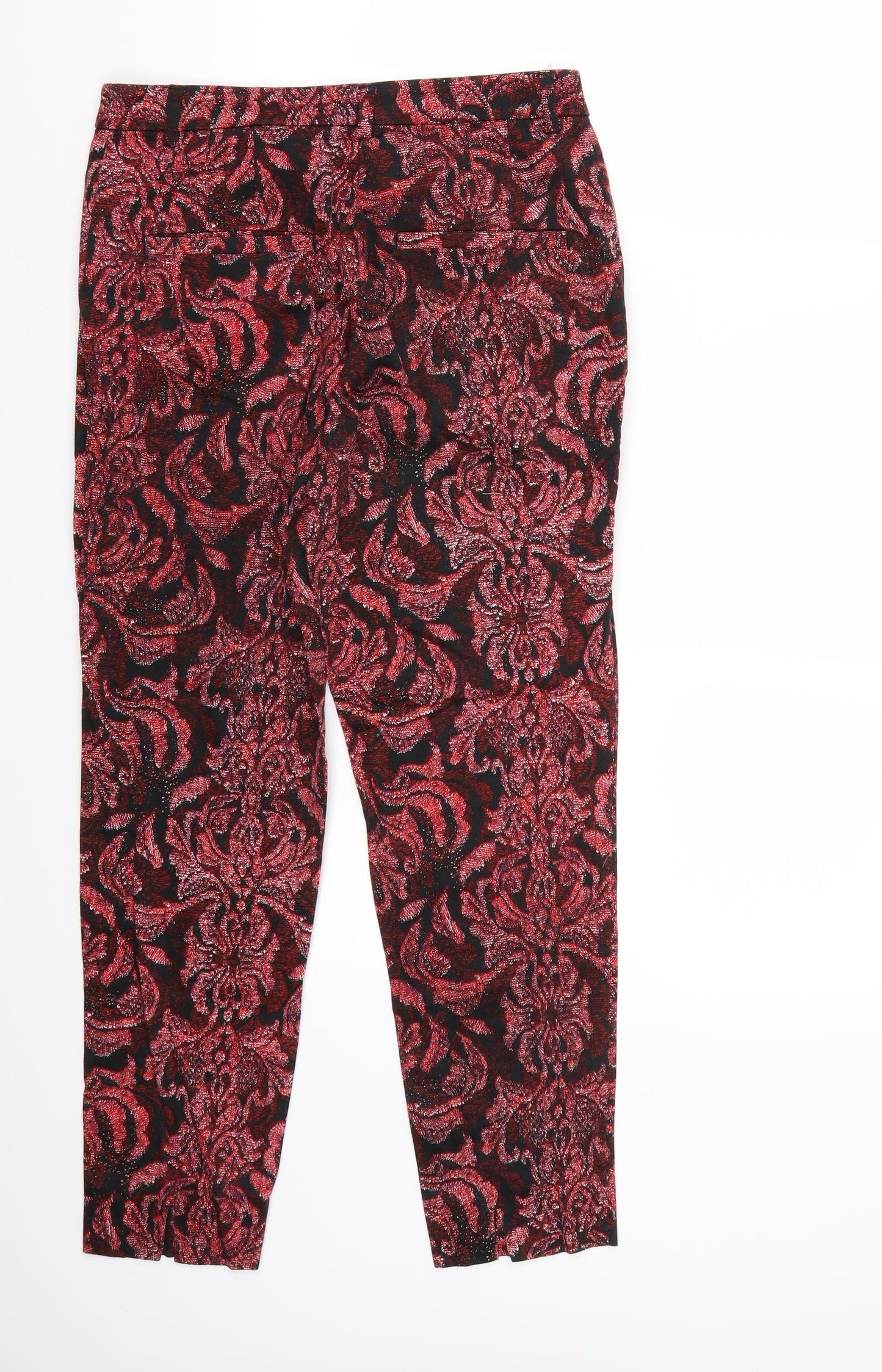 H&M Womens Black   Chino Trousers Size 6 L26 in