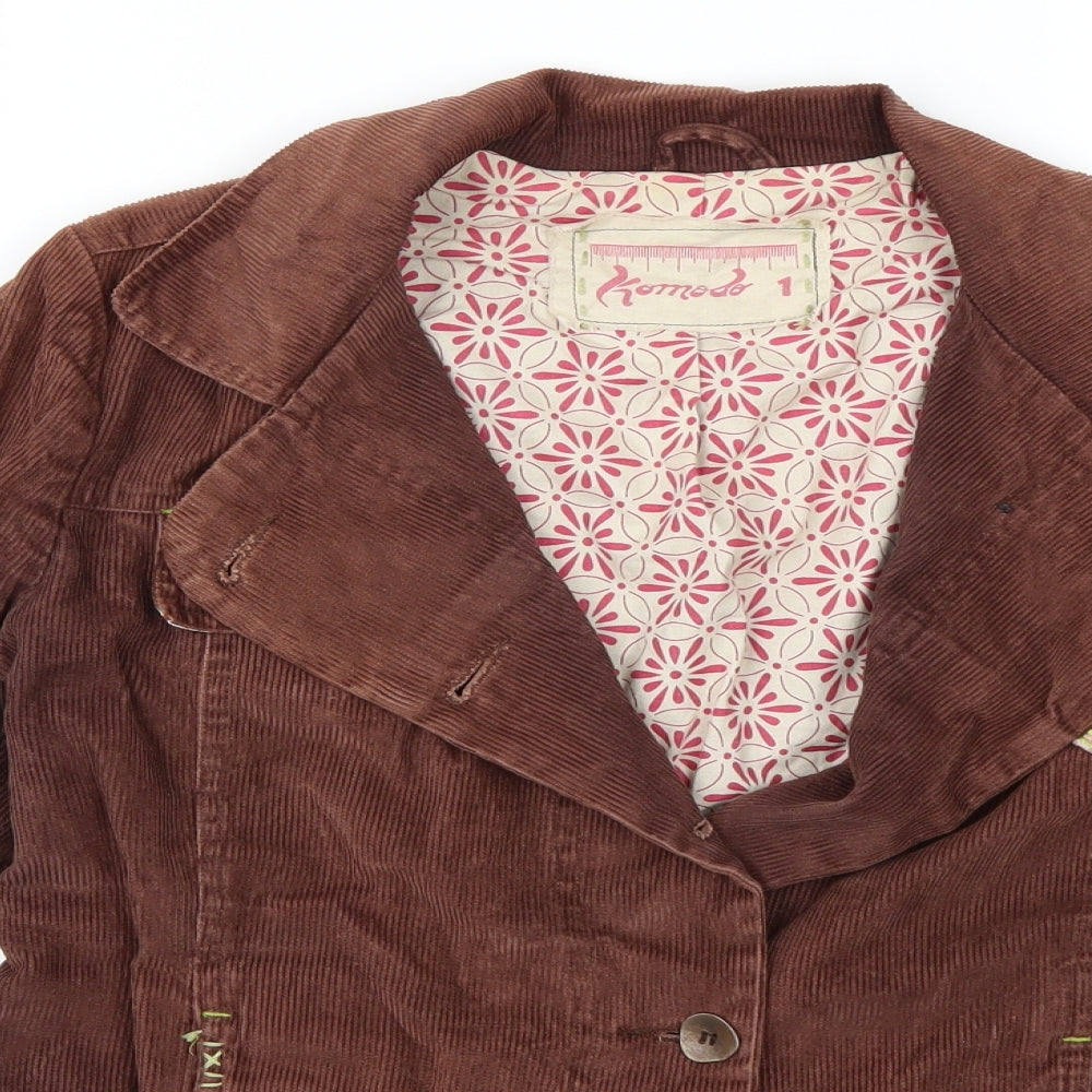 Komodo Womens Brown   Jacket Coat Size S